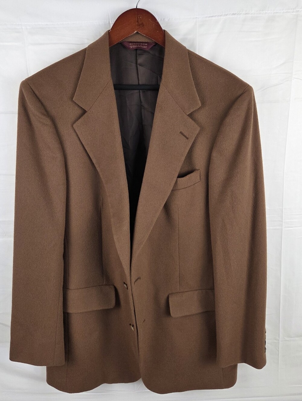 Nordstrom Loro Piana 100% Cashmere Blazer Sport Coat Men 42L Brown USA